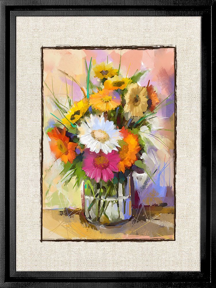 3D картина A3-027, 3D картина ваза с цветами